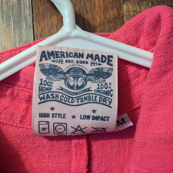 Hemp hot pink jumpsuit - Picture 3 of 3